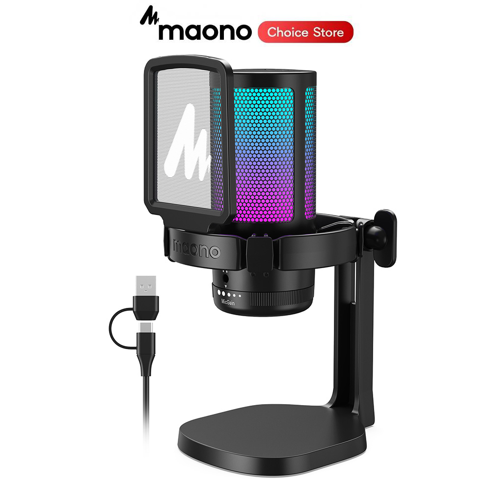 Streaming Mic Condenser - Mikrofon do gier MAONO DGM20 do