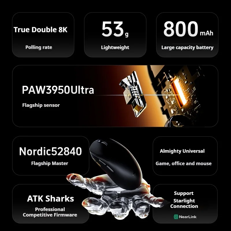ATK Dragonfly A9 Ultra Bezprze – Esports Gaming Mouse Wireless recenzja i cena