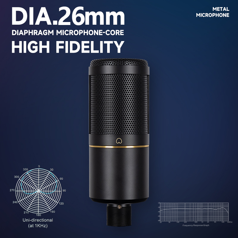 Profesjonalny mikrofon pojemno – Streaming Mic Condenser recenzja i cena