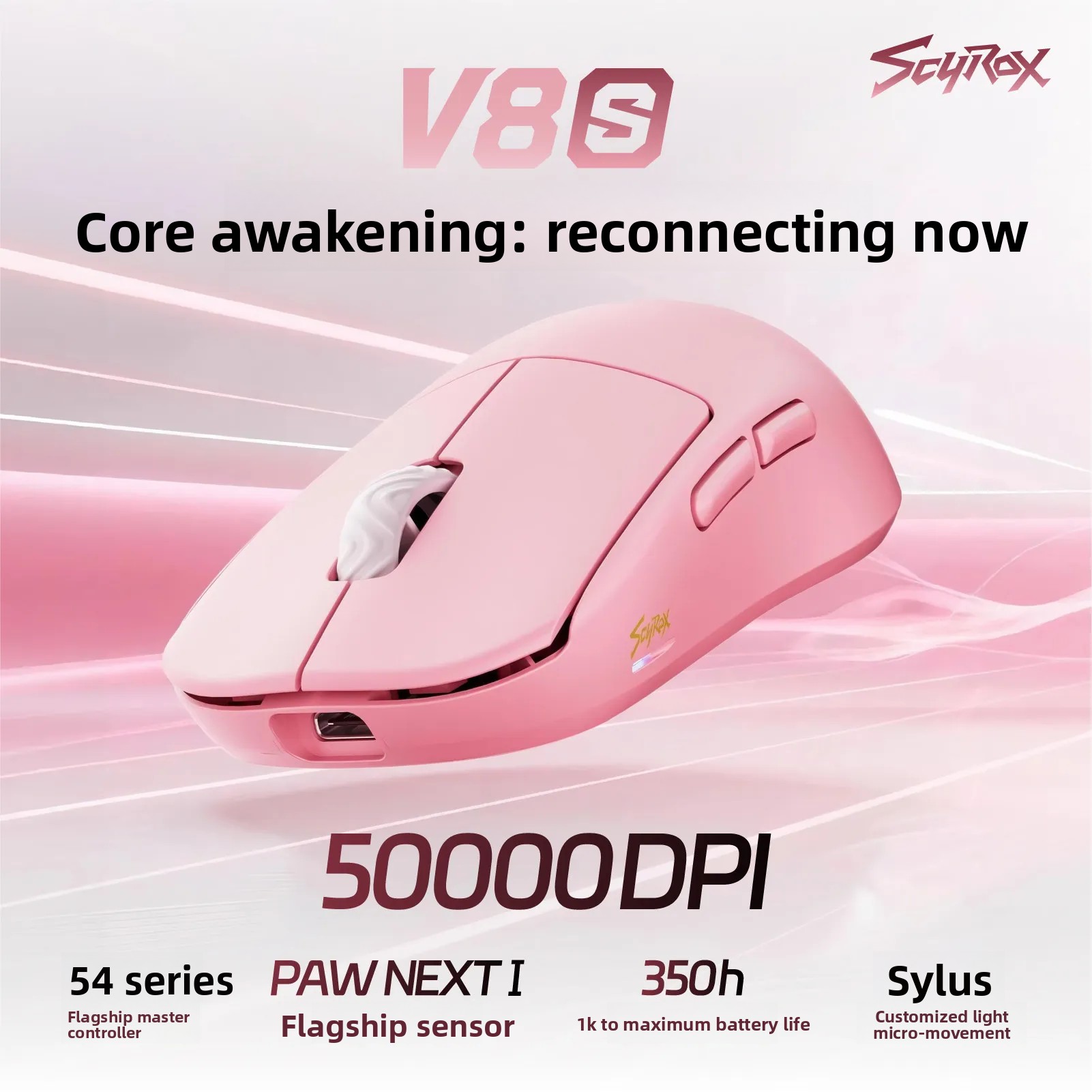 Mysz bezprzewodowa Scyrox V8s  – Esports Gaming Mouse Wireless recenzja i cena