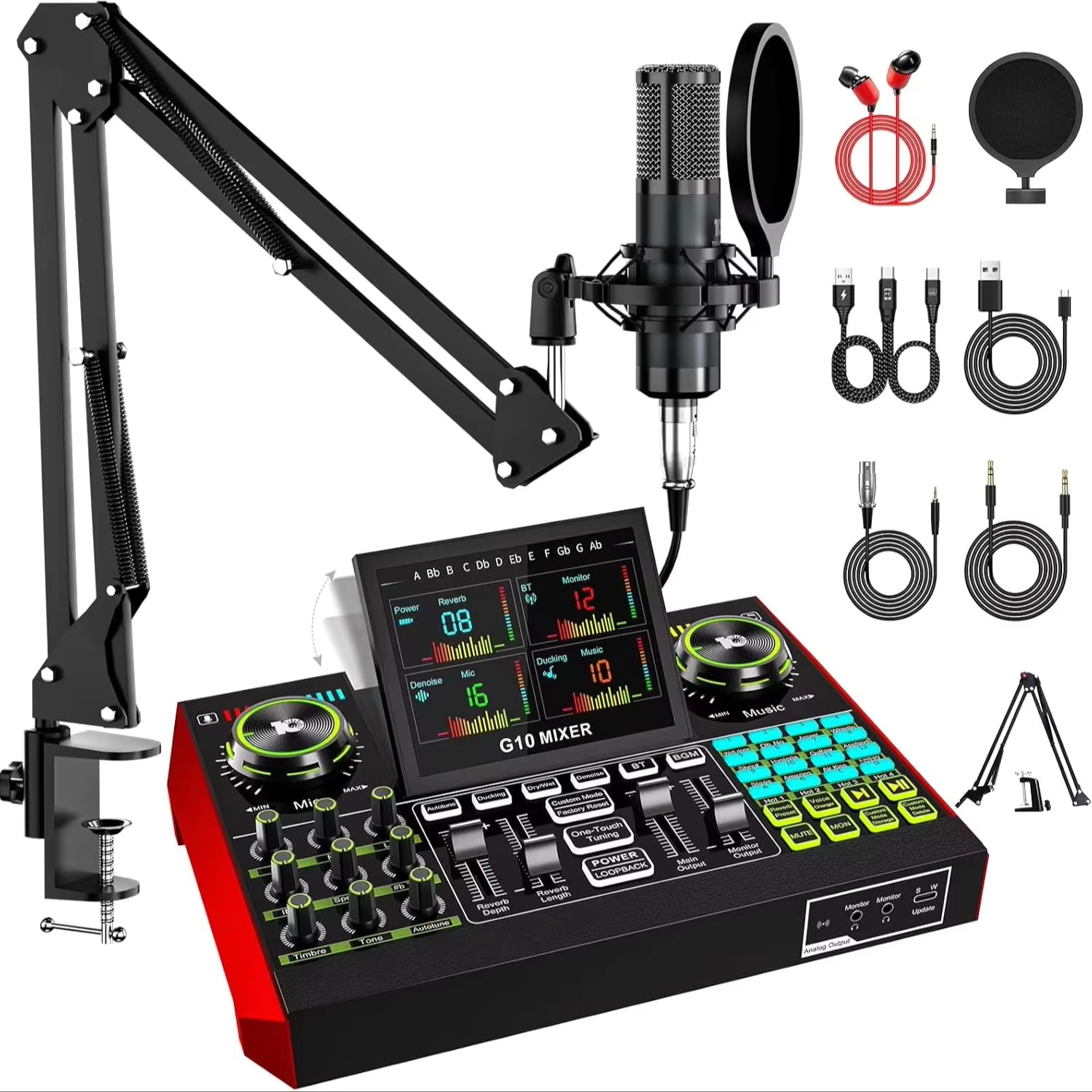 Tenlamp G10 Interfejs Audio do – Streaming Mic Condenser recenzja i cena