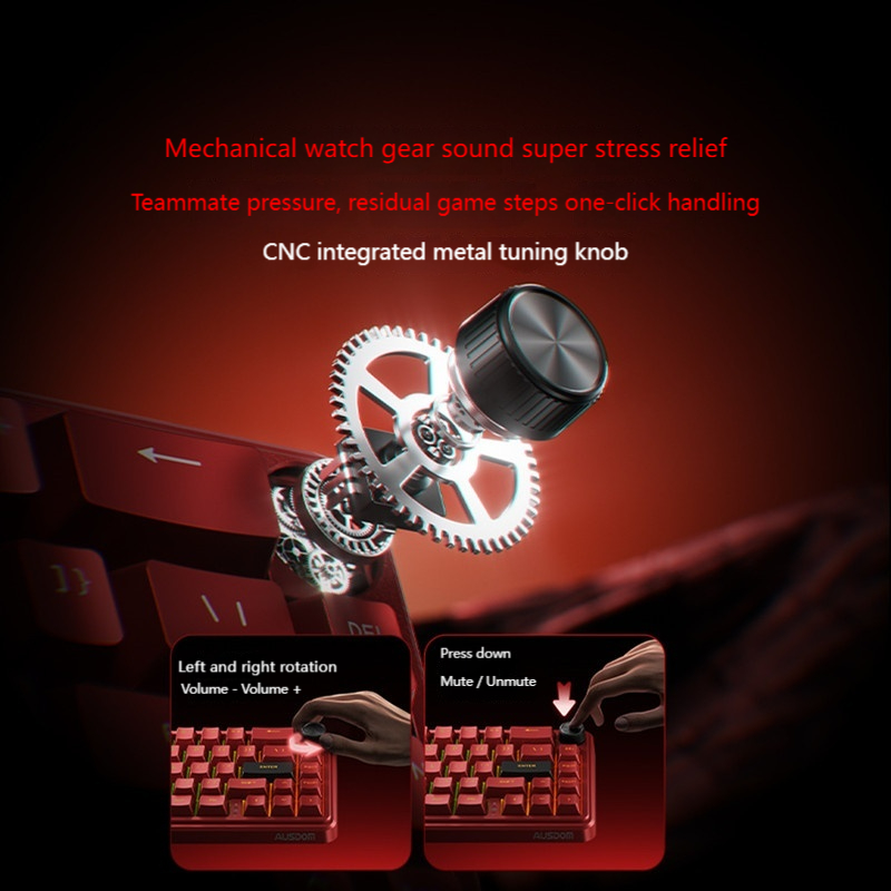 AUSDOM Zeus68 Mechaniczna klaw – Esports Gaming Competition recenzja i cena